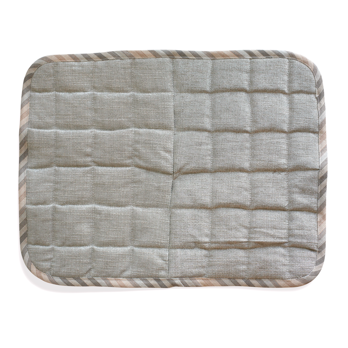 Quilted Placemats in Natural/Black