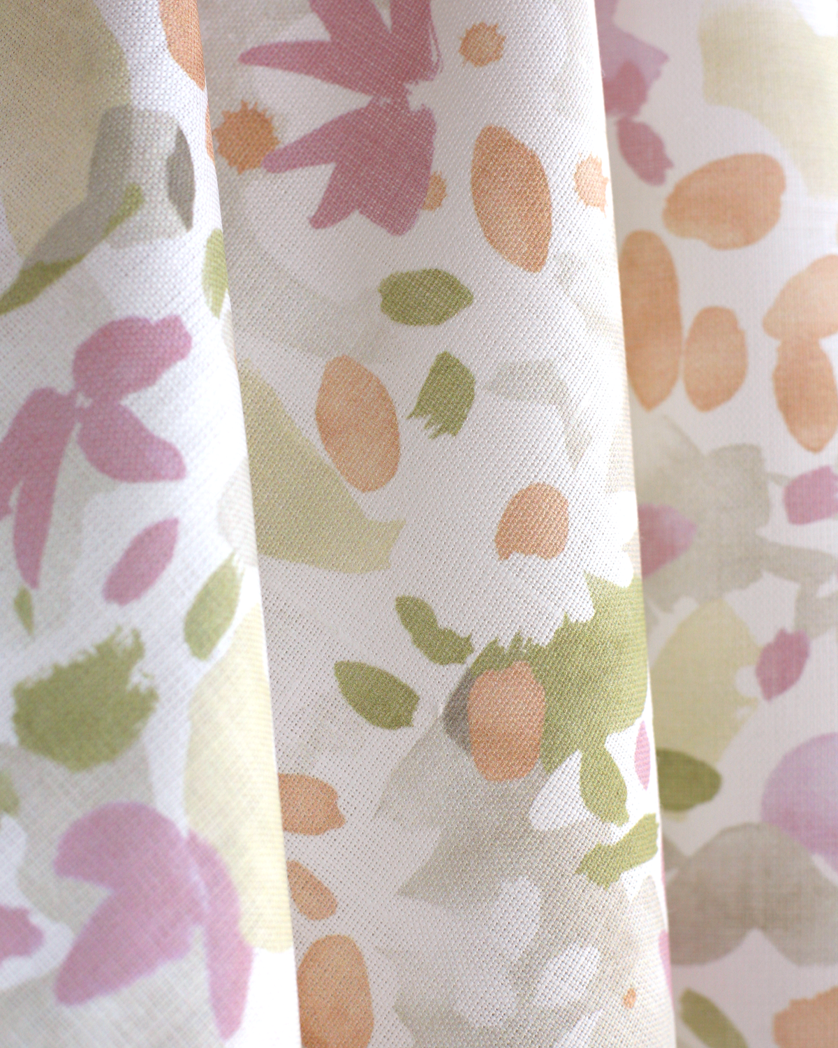 Wildflower Fabric in Pink/Green