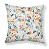 Wildflower Pillow in Blue/Tomato Image 2