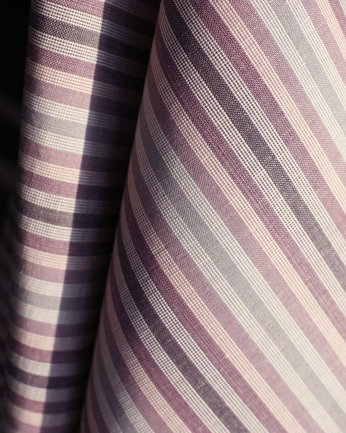 Ombré Stripe Fabric in Faded Purple