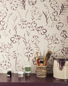 Roses Wallpaper in Purple Image 2