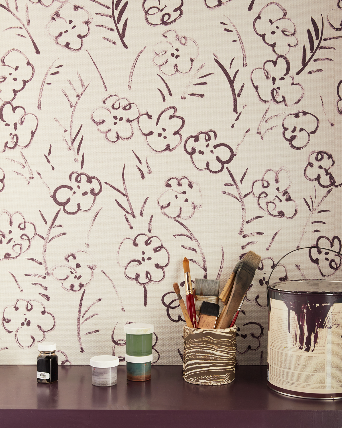 Roses Wallpaper in Purple