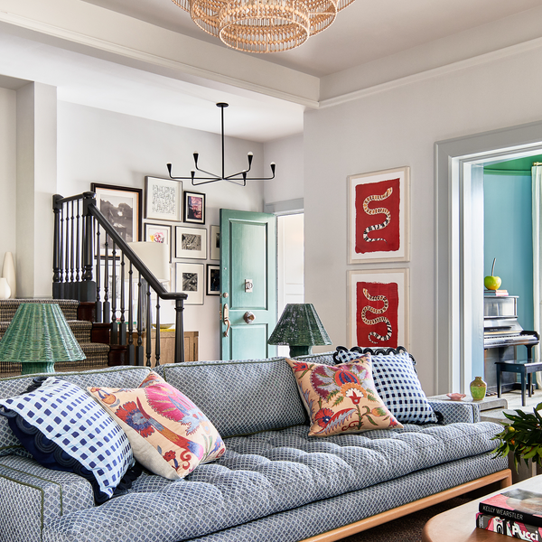 Lattice Fabric in Denim