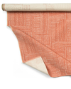 Sashiko Stitch Fabric in Tangerine Image 4