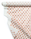Dot Dash Fabric in Blush/Tangerine Image 5