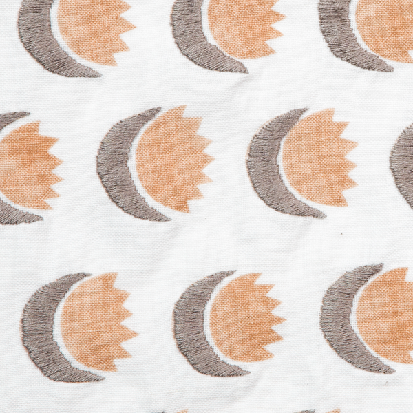 Sun and Moon Fabric in Blush/Gray