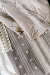 Budding Stripe Fabric in Gray Image 5