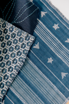 Budding Stripe Fabric in Ocean Blue Image 5