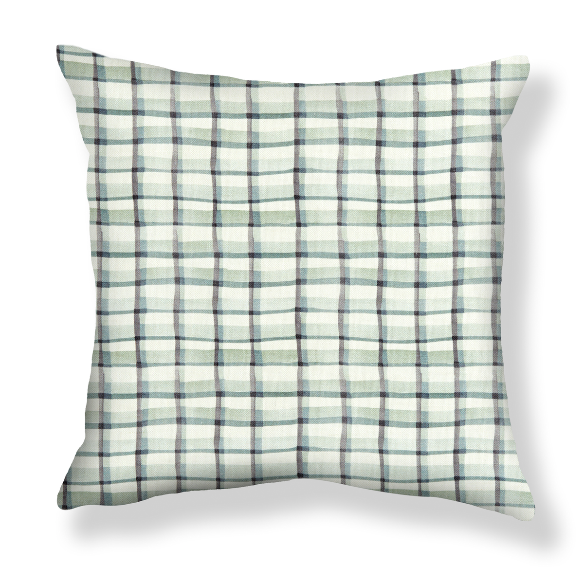 Mason Plaid Pillow in Green