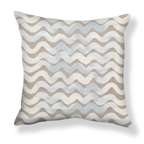 Tidal Wave Pillow in Taupe