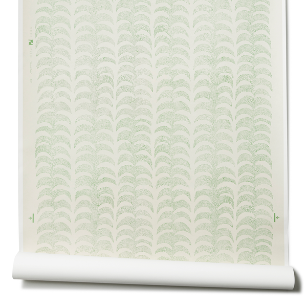 Dotted Palm Wallpaper in Leaf