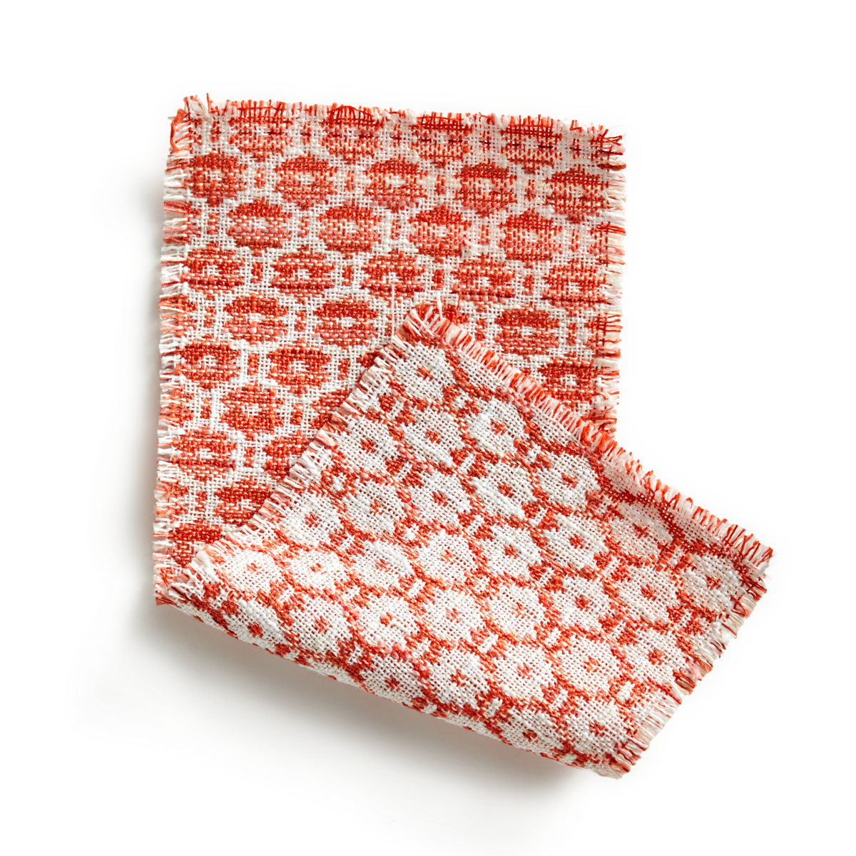 Floret Fabric in Coral