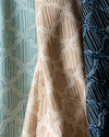 Carved Ogee Fabric in Lagoon Blue Image 5