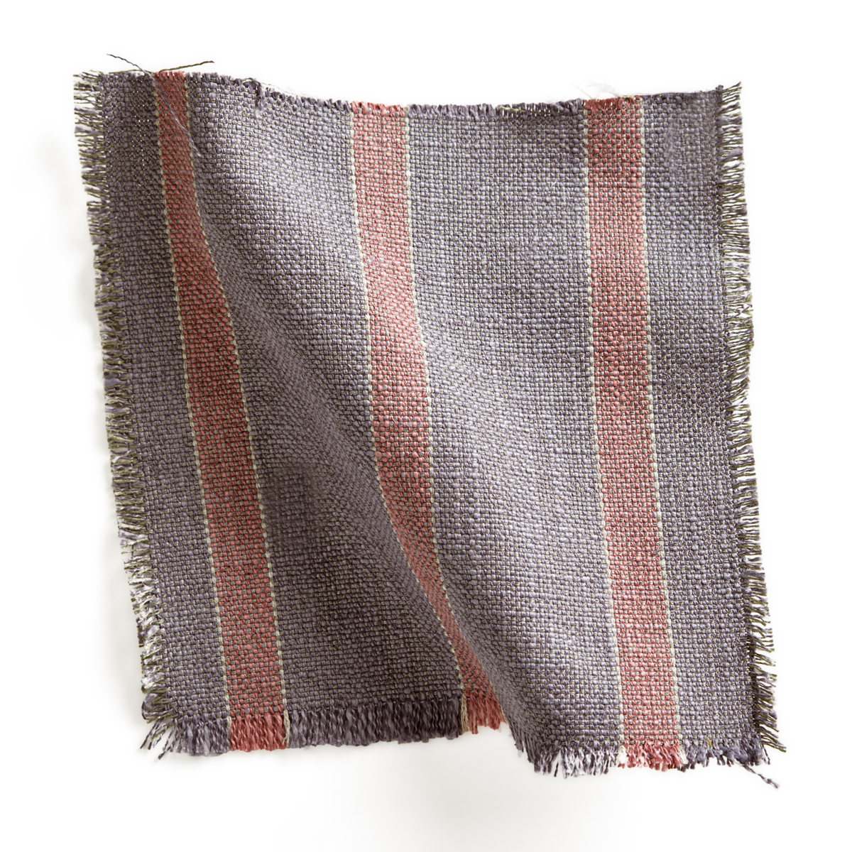 Market Stripe Fabric in Plum