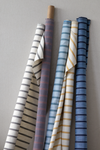 Market Stripe Fabric in Navy/Blue Image 5