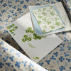 Clovers Fabric in Green Image 4