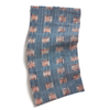 Gridded Ikat Fabric in Blue Pink Image 1