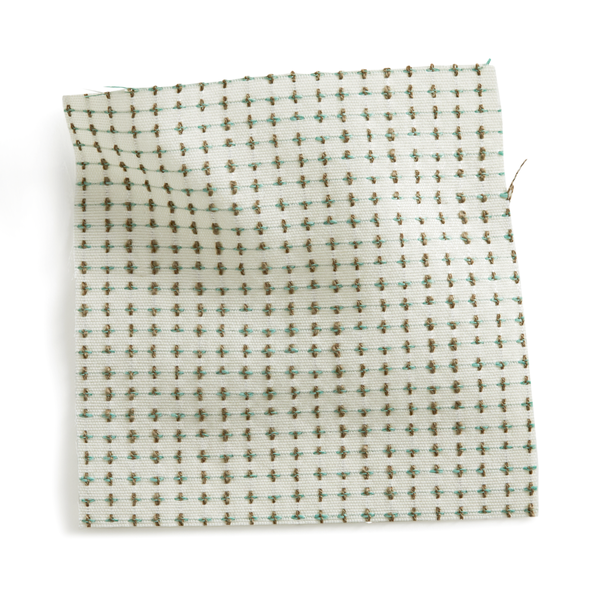 Briar Fabric in Taupe/Mint