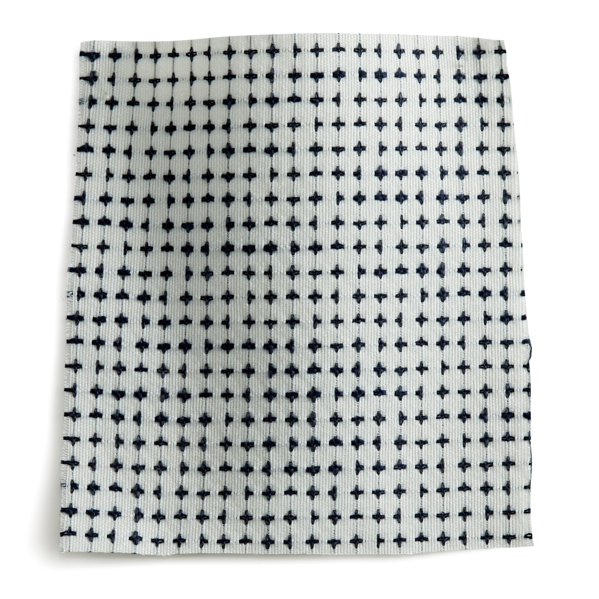 Briar Fabric in Snow/Navy