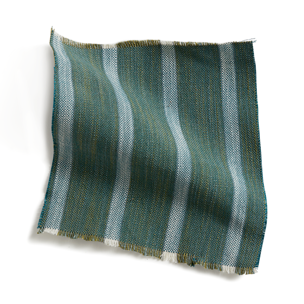 Market Stripe Fabric in Green