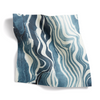 Marbled Stripe Fabric in Navy Image 1