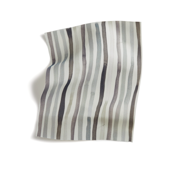 Garden Stripe Fabric in Inkwash