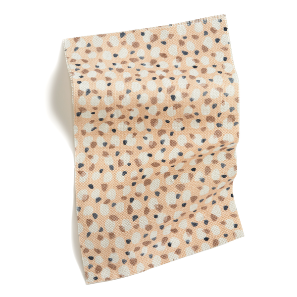 Scattered Dot Fabric in Peach