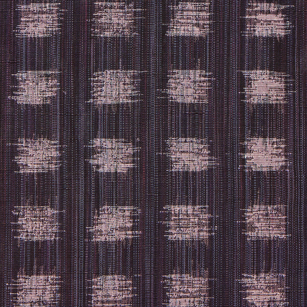 Gridded Ikat Fabric in Dark Plum