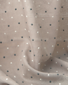 Embroidered Dots Fabric in Gray Image 5