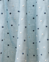 Embroidered Dots Fabric in Light Blue Image 5