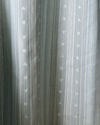 Budding Stripe Fabric in Light Blue Image 4