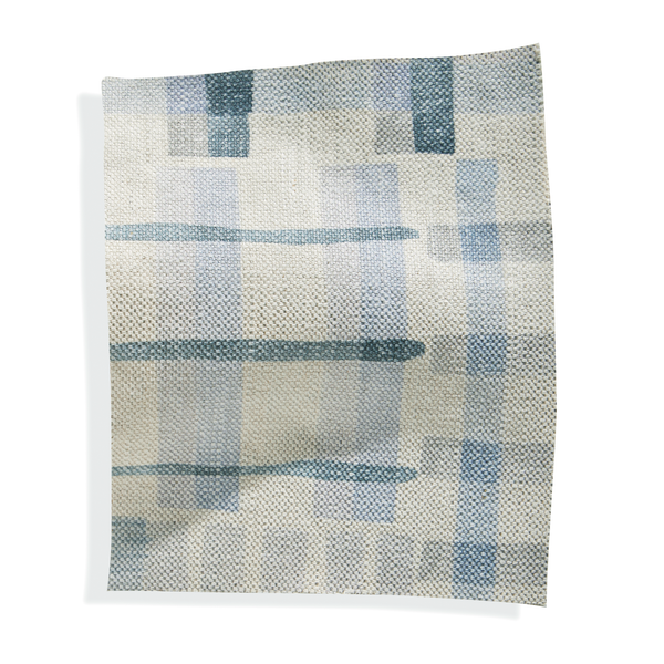 Patchwork Plaid Fabric in Multi Gray