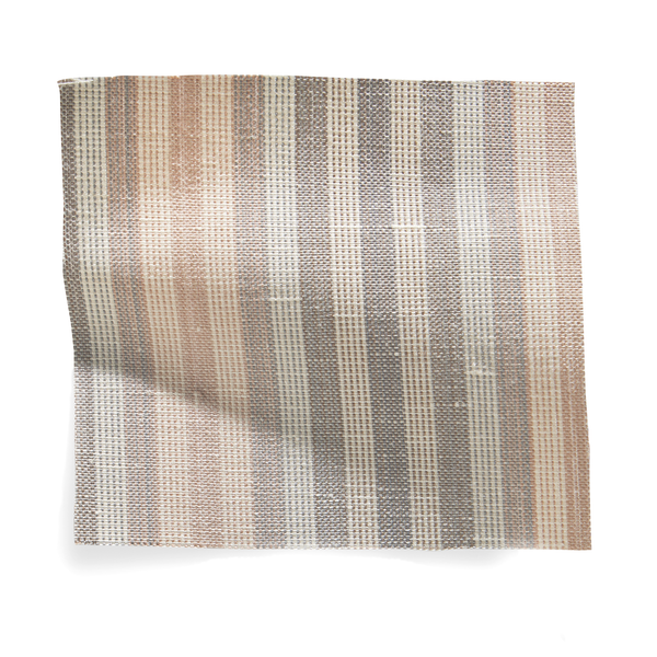 Ombré Stripe Fabric in Taupe-Gray