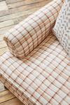 Mason Plaid Fabric in Peach/Rust Image 7