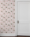 Sprigs Wallpaper in Pink/Rust