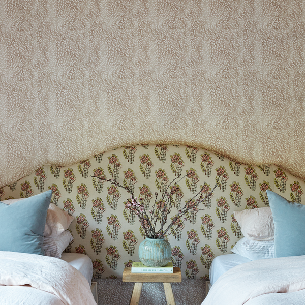 Speckled Wallpaper in Taupe
