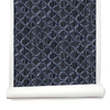Carved Ogee Wallpaper in Midnight Blue Image 1