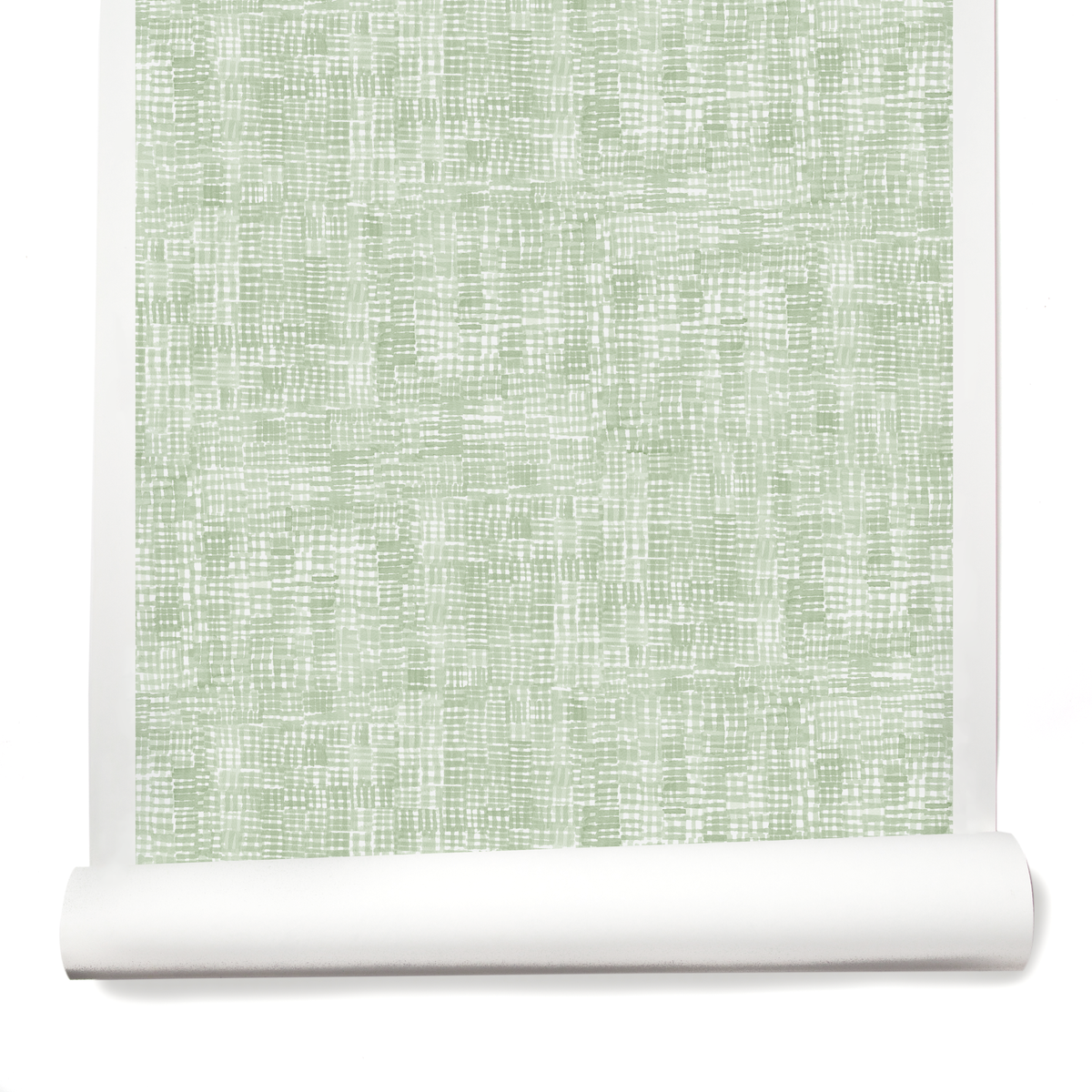 Hatchmarks Wallpaper in Light Green
