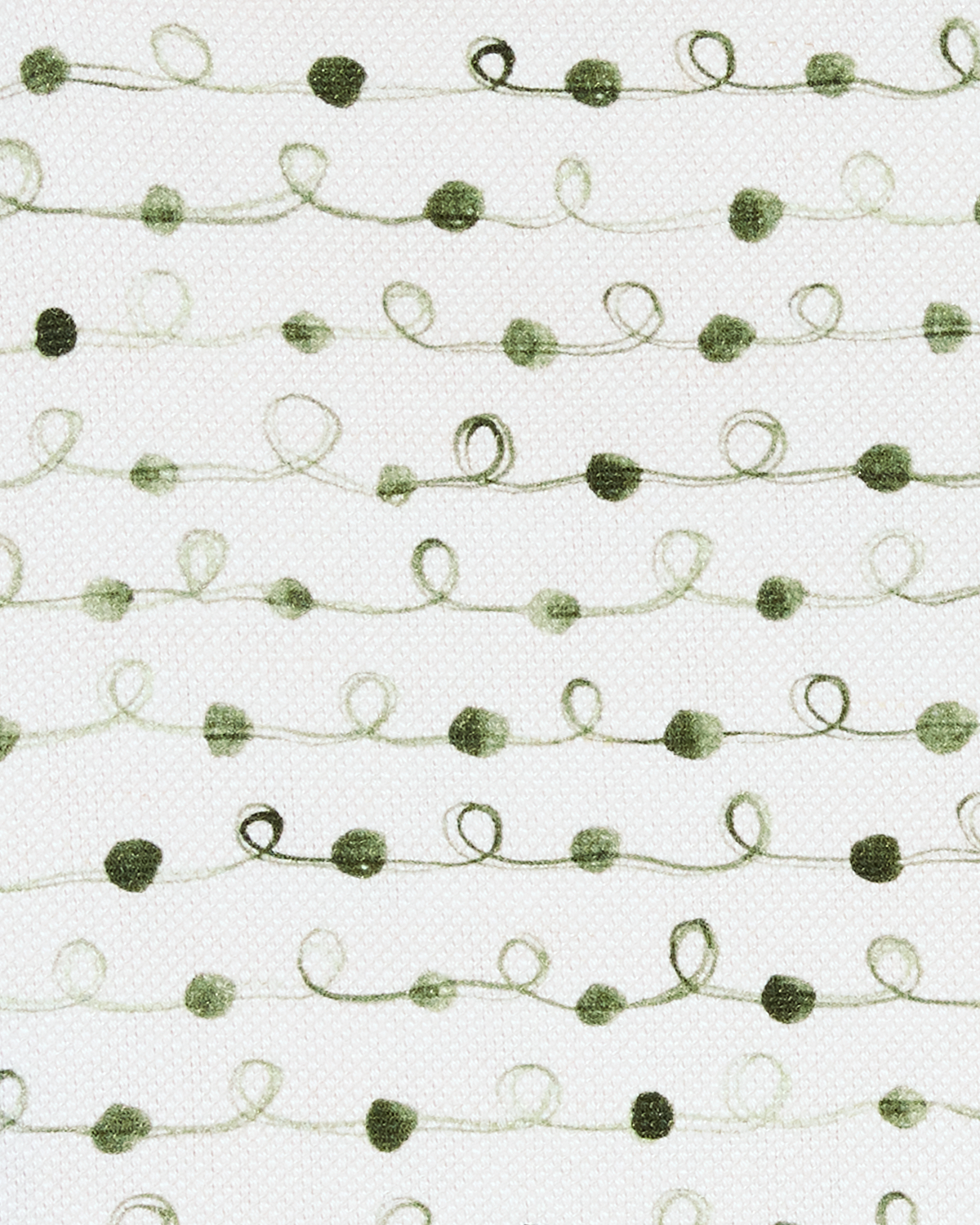 Beaded Ribbon Fabric in Green