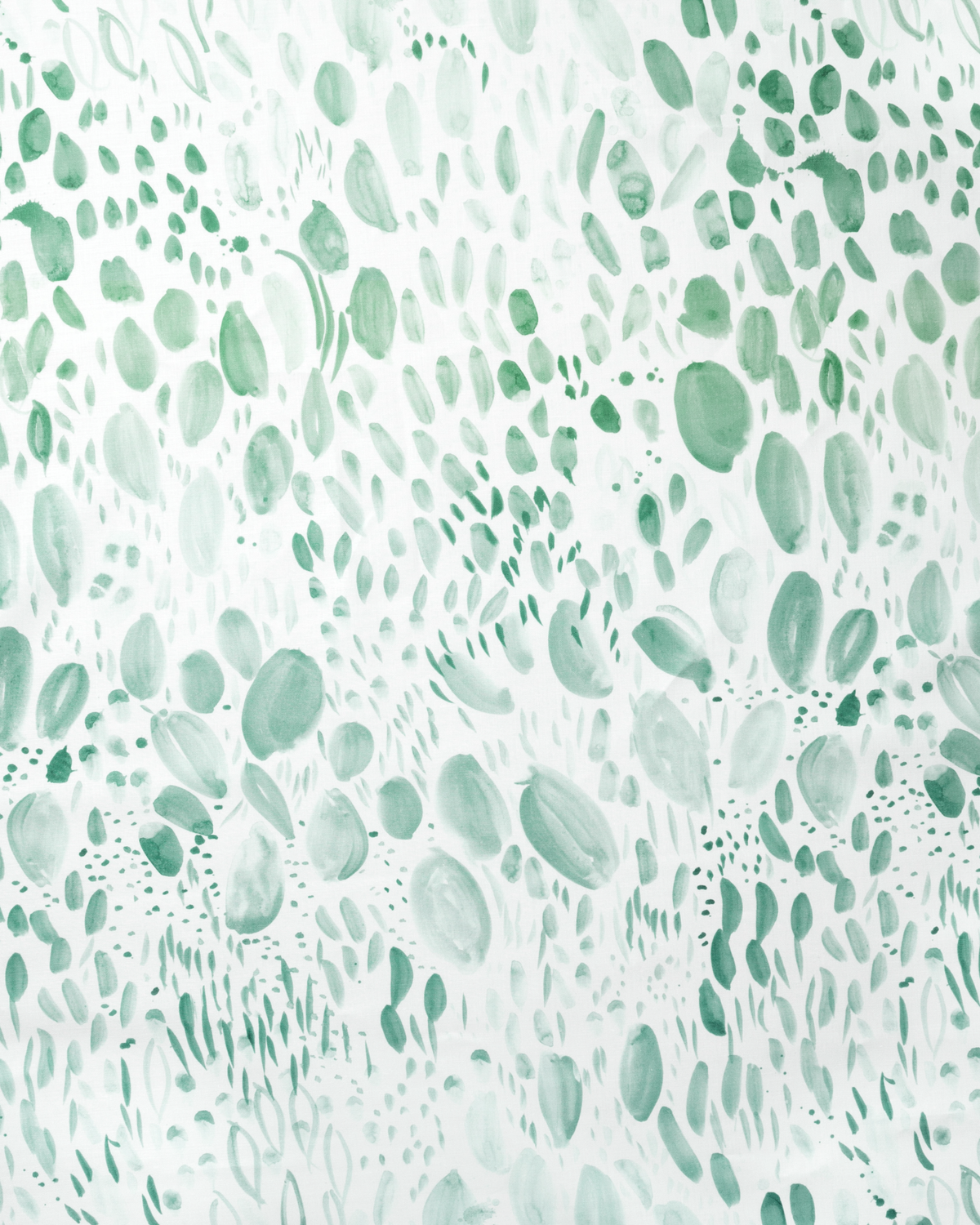Blooms Fabric in Soft Green