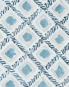 Braided Diamonds Small Fabric in Blue/Taupe Image 2