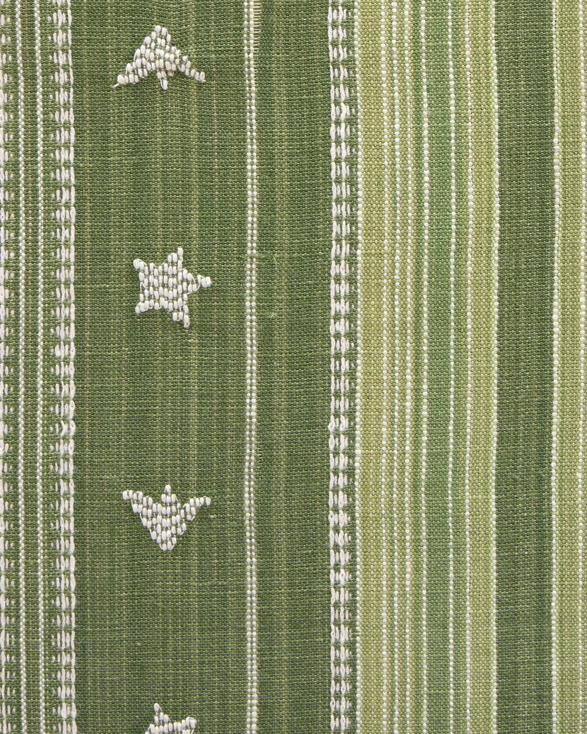 Budding Stripe Fabric in Grass