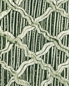 Carved Ogee Fabric in Forest Green Image 2