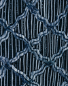 Carved Ogee Fabric in Midnight Blue Image 2