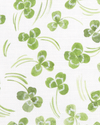 Clovers Fabric in Green Image 2