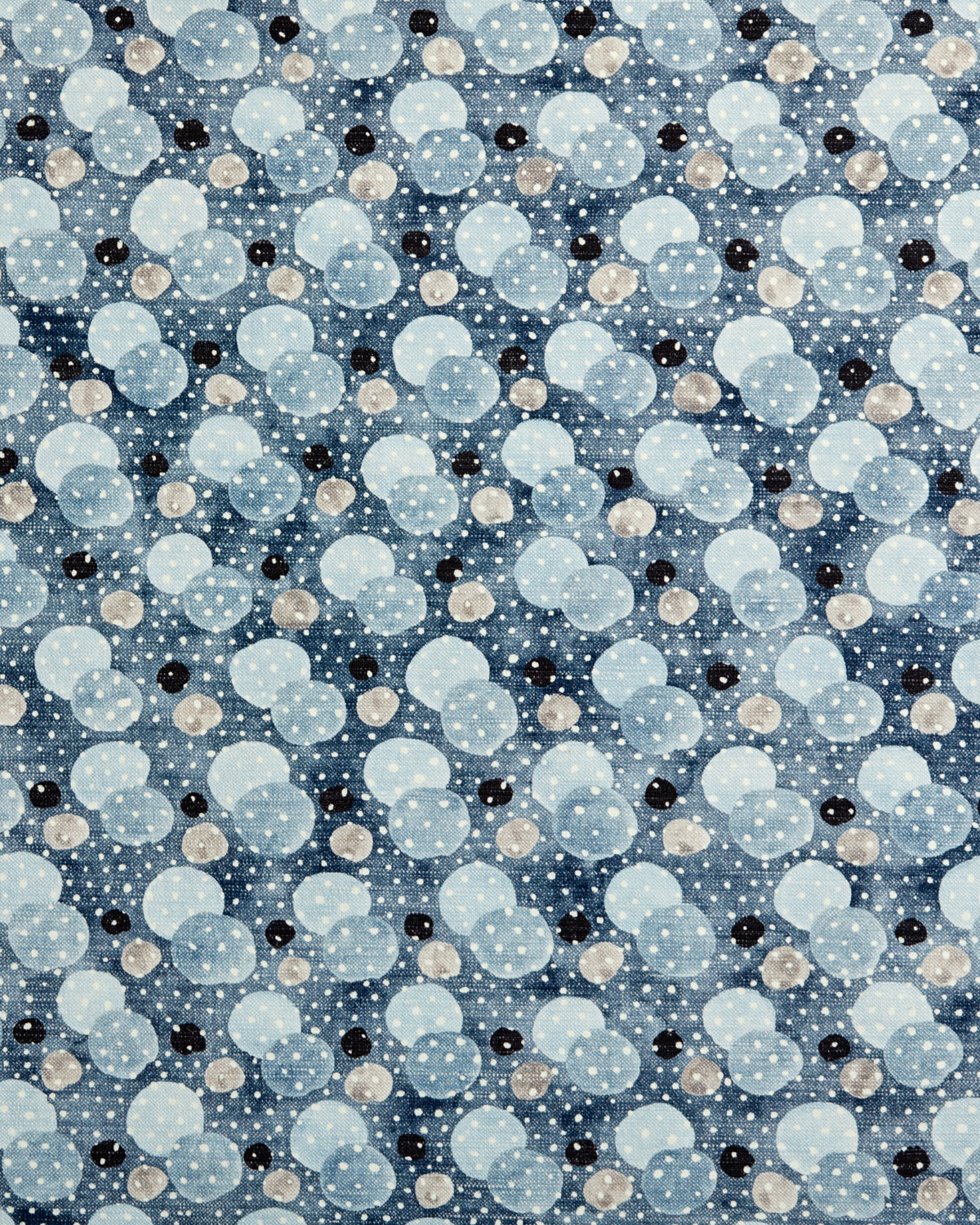 Dobler Dot Fabric in Blue/Navy