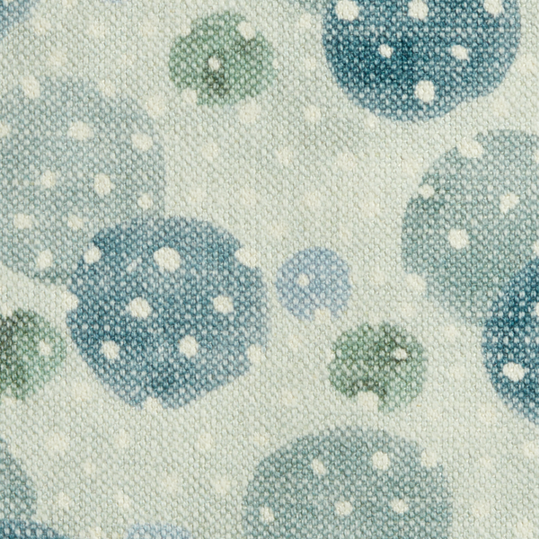 Dobler Dot Fabric in Mint/Marine