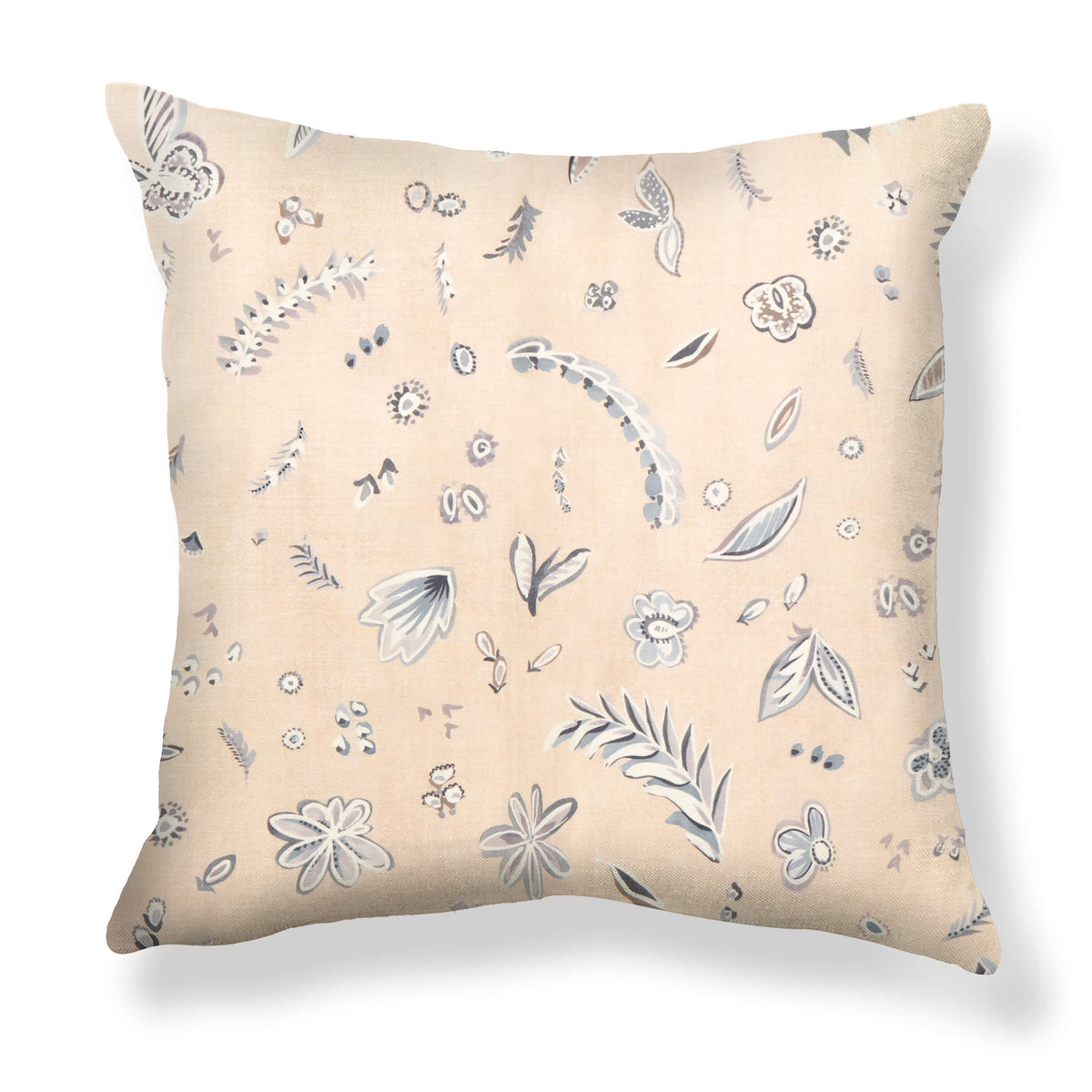 Flora Pillow in Taupe/Gray