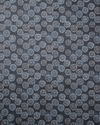 Dotted Floral Fabric in Navy Image 3