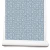 Dotted Floral Wallpaper in Blue-Gray Image 1